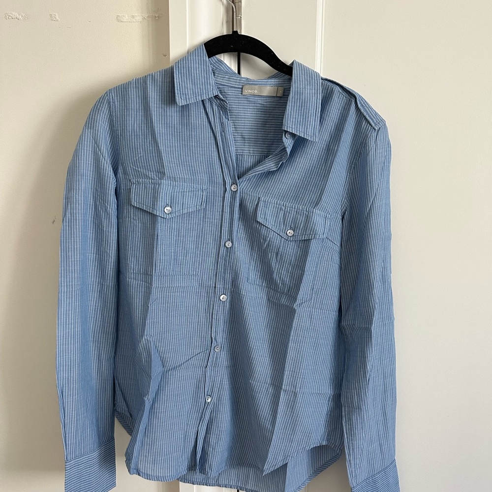 vince long sleve dress shirt